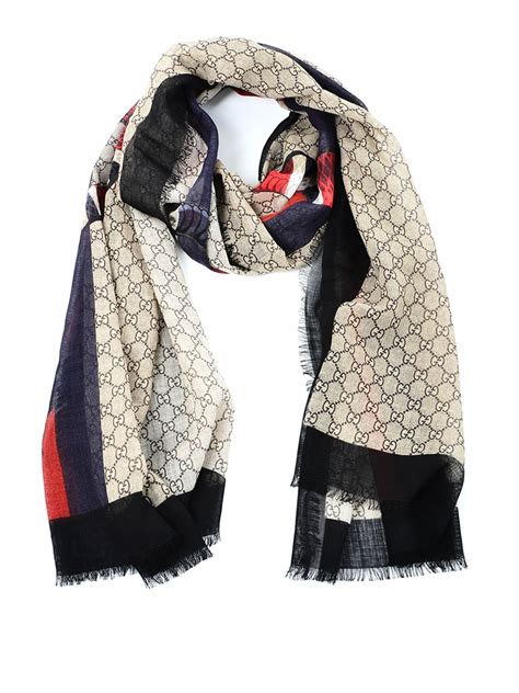 Gucci scarf snake print